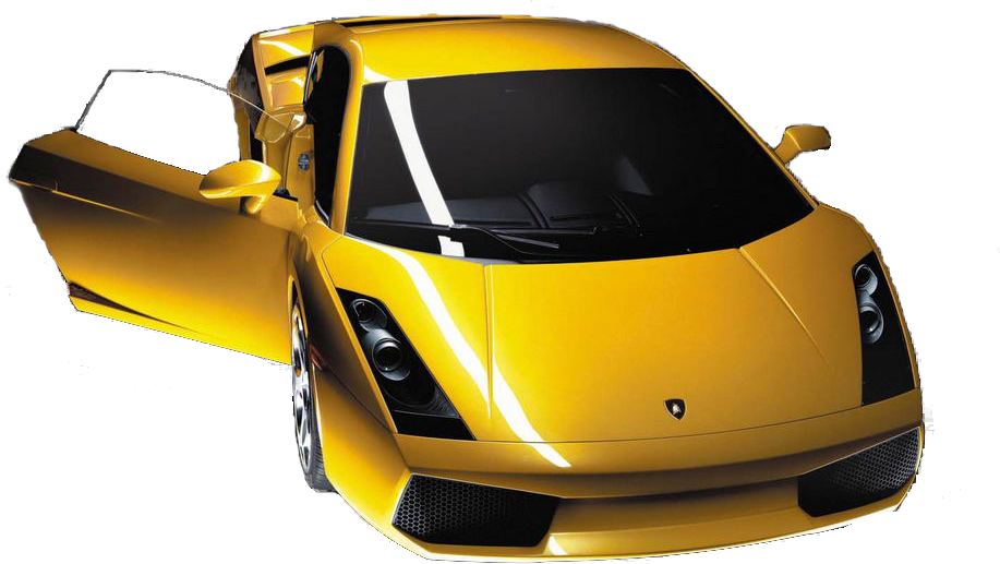 Lamborghini Yellow Sports Transparent PNG Image