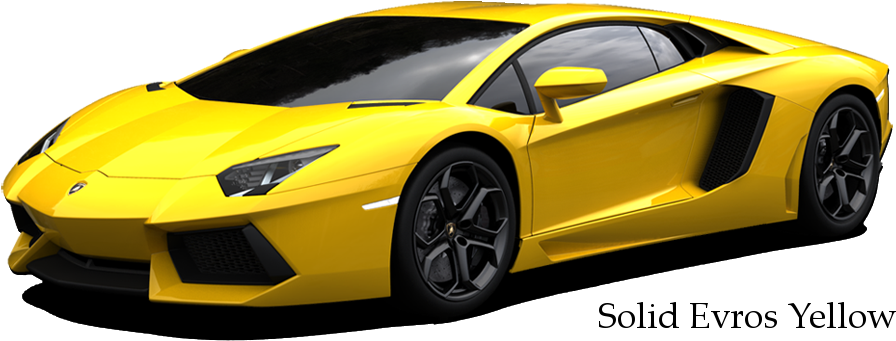 Lamborghini Yellow Sports Transparent PNG Image