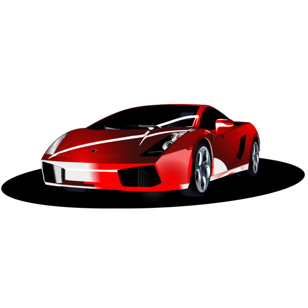 Lamborghini Vector Red Transparent PNG Image