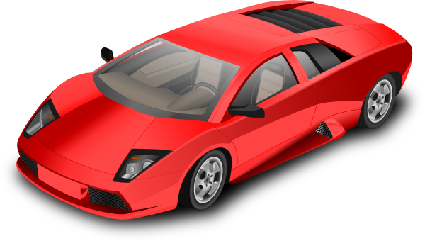 Lamborghini Vector Red Transparent PNG Image