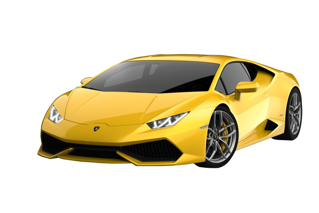 Convertible Lamborghini Yellow Transparent PNG Image