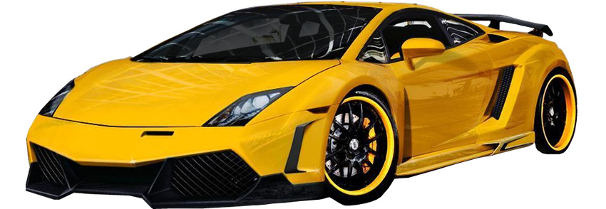 Convertible Lamborghini Yellow Transparent PNG Image