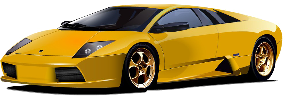 Lamborghini Yellow Transparent PNG Image