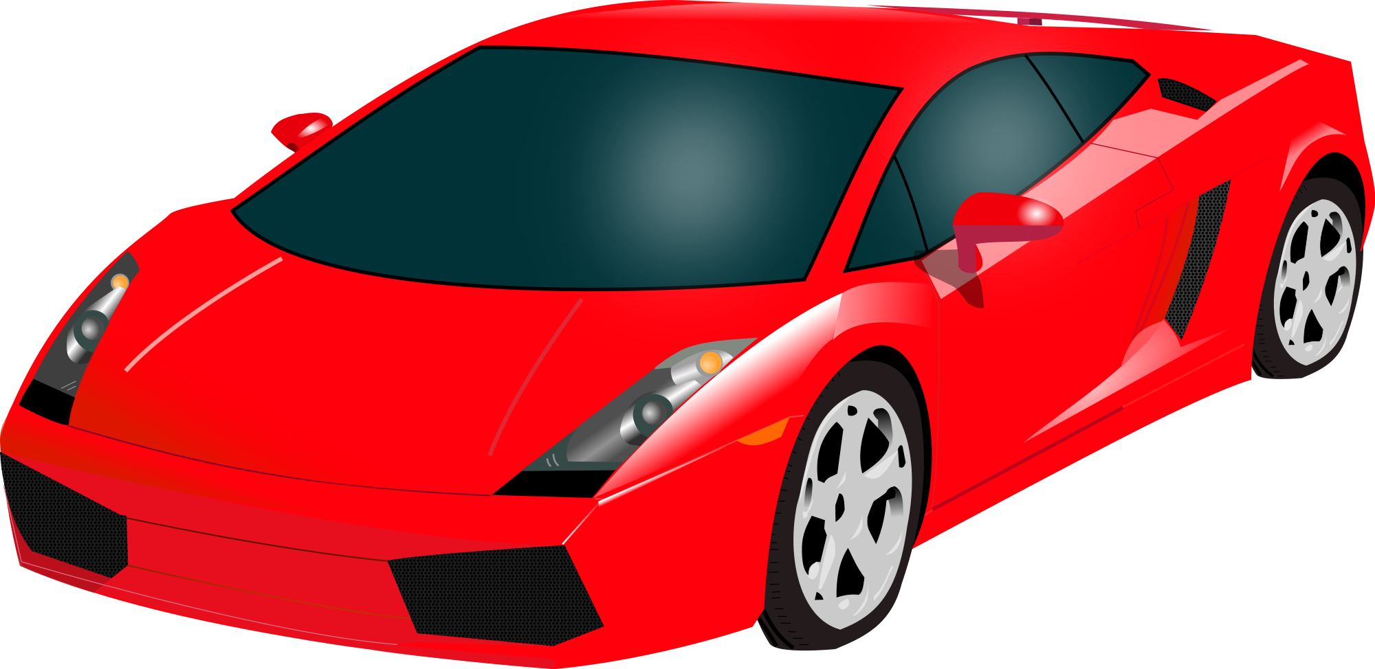 Aventador Lamborghini Red Transparent PNG Image
