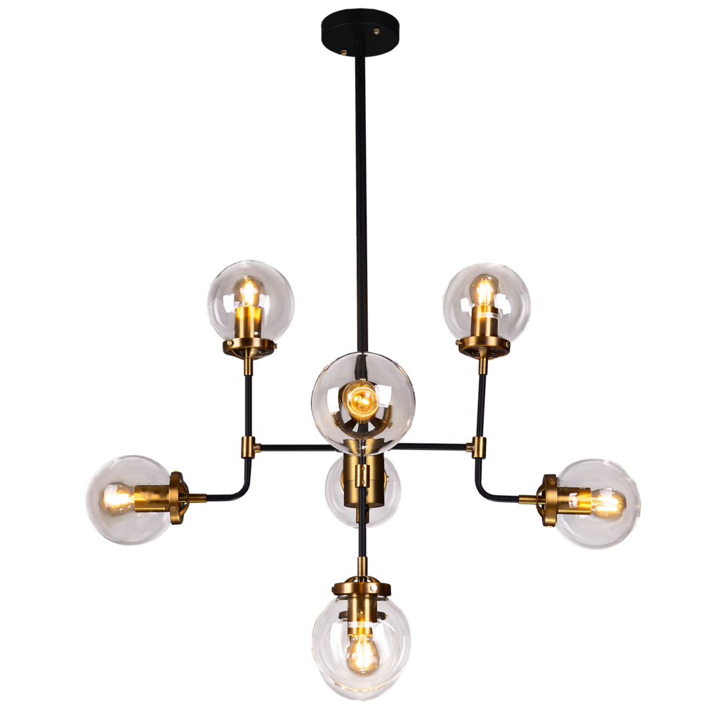 Crystal Ceiling Lamp Transparent PNG Image