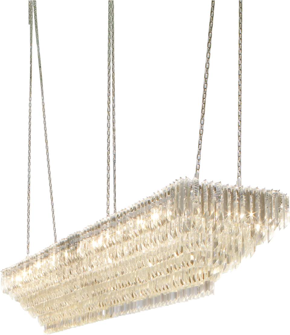 Crystal Ceiling Lamp Transparent PNG Image