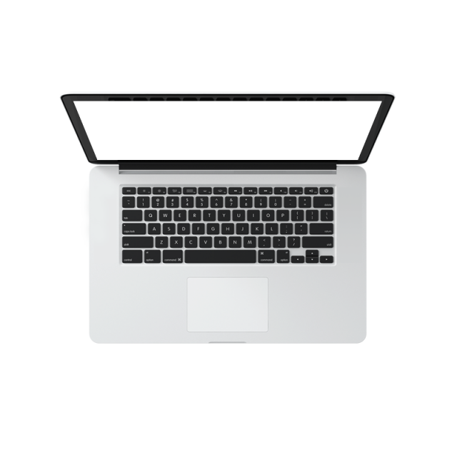 Laptop Top View Transparent PNG Image