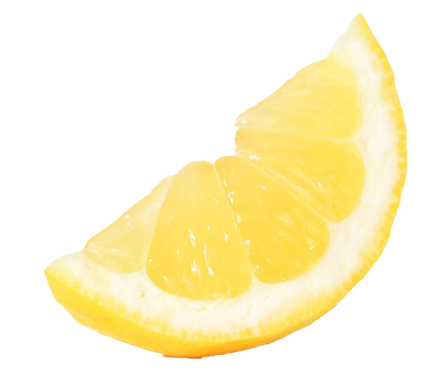 Cut Lemon Half Transparent PNG Image