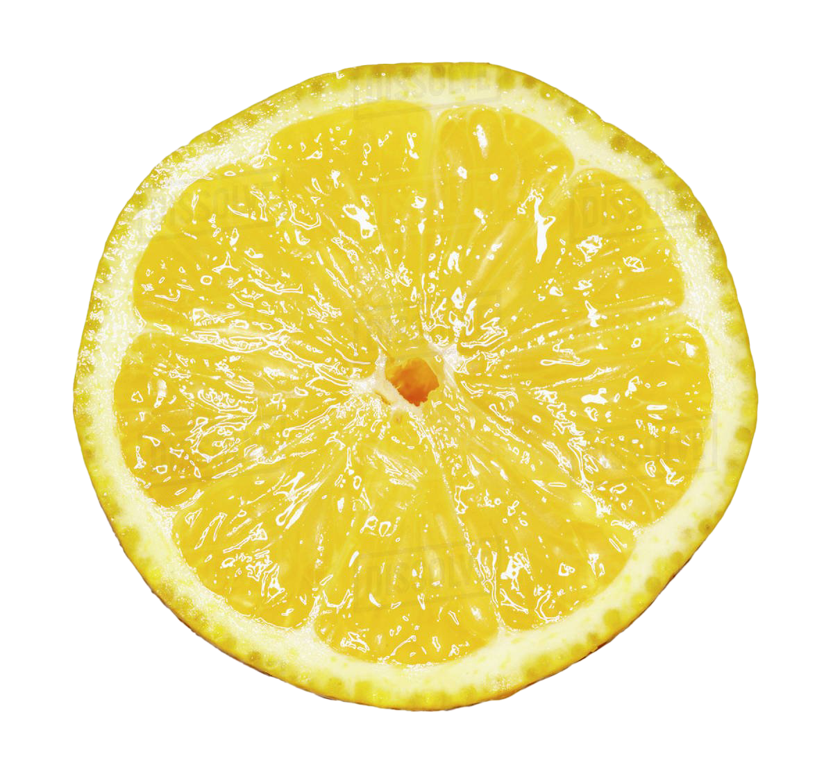 Cut Lemon Half Transparent PNG Image