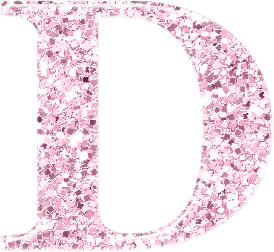 Alphabet Glitter Transparent PNG Image