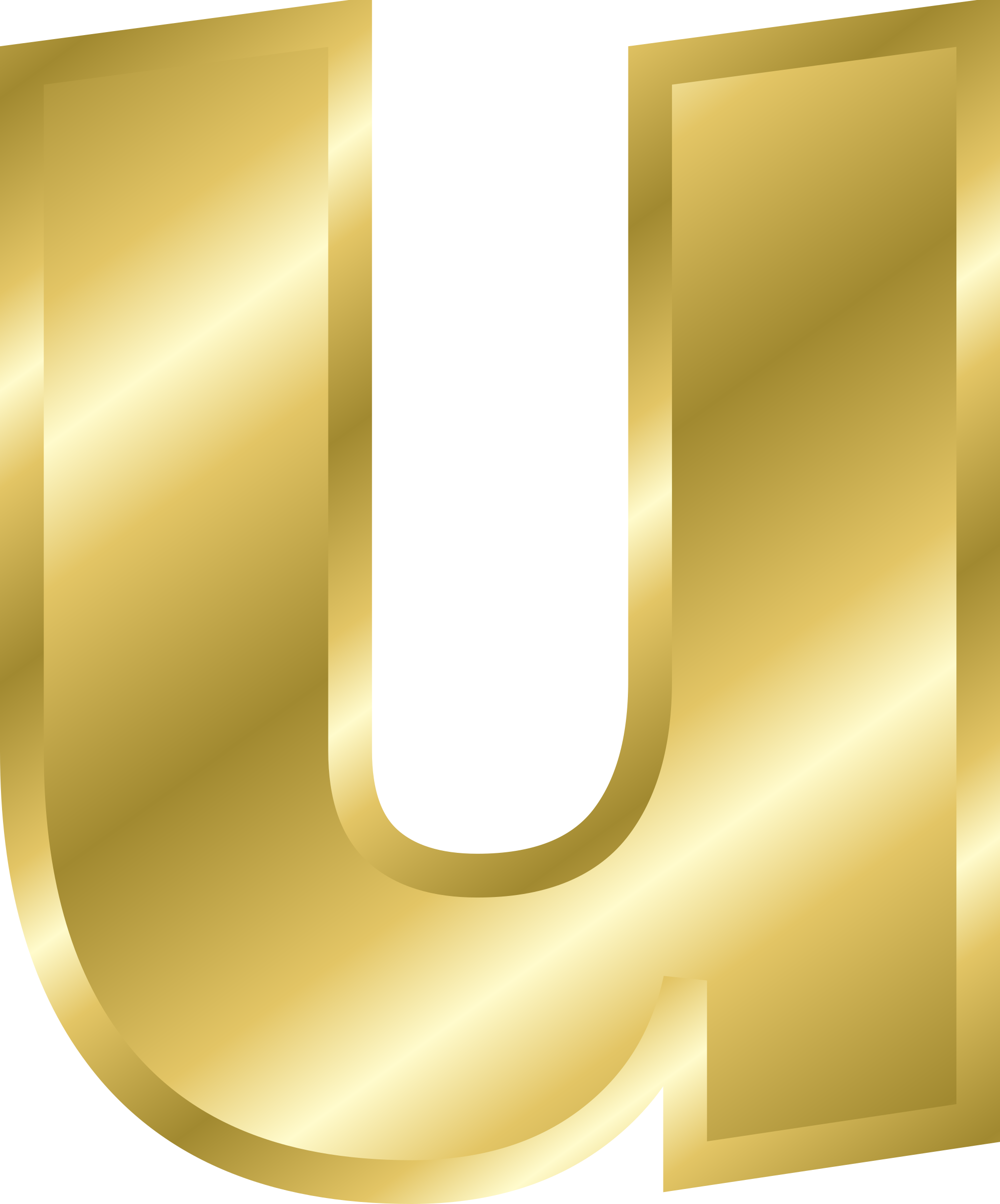 Alphabet Gold Transparent PNG Image