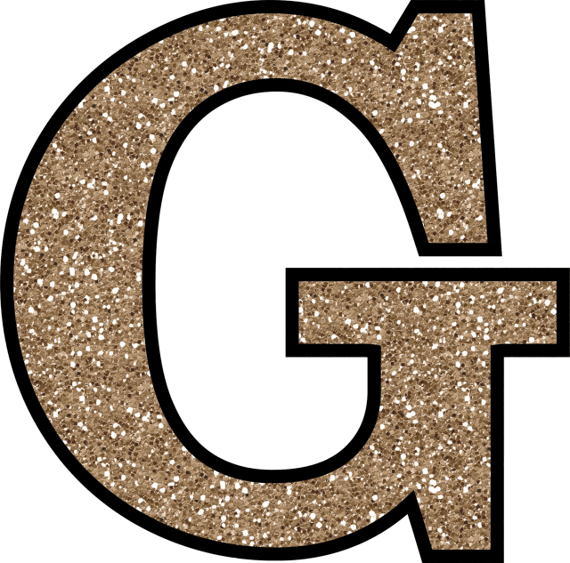 Alphabet Glitter Transparent PNG Image