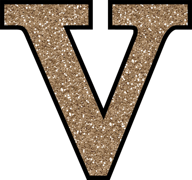 Alphabet Glitter Transparent PNG Image