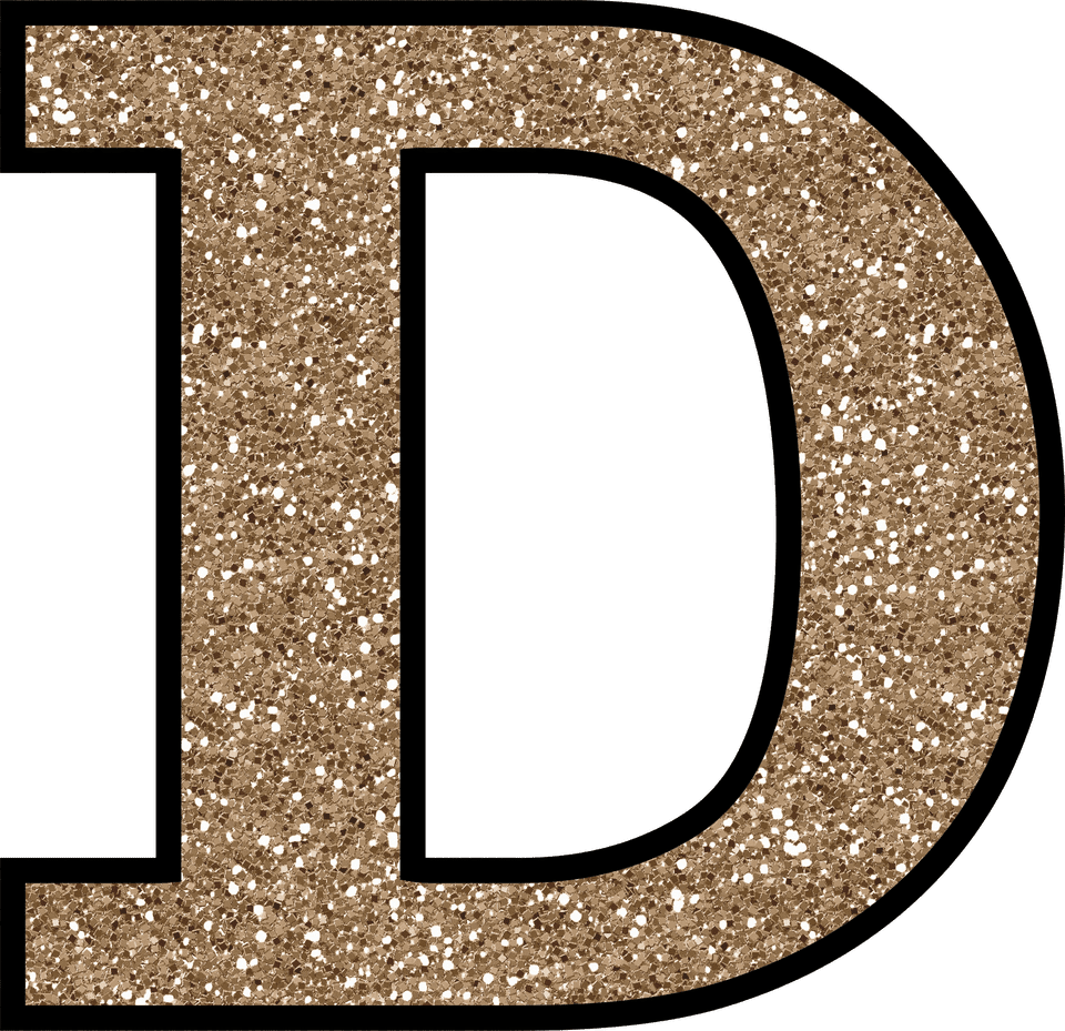 Alphabet Glitter Transparent PNG Image