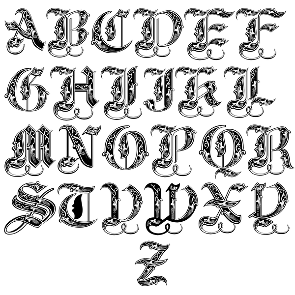 Alphabet Black Transparent PNG Image