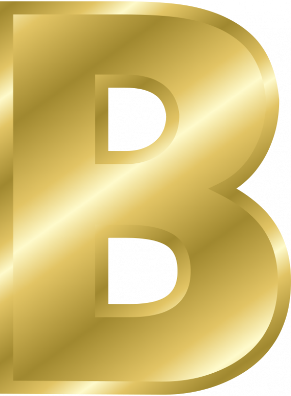 Alphabet Vector Gold Transparent PNG Image