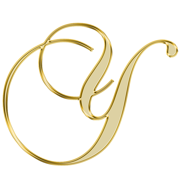 Alphabet Gold Transparent PNG Image