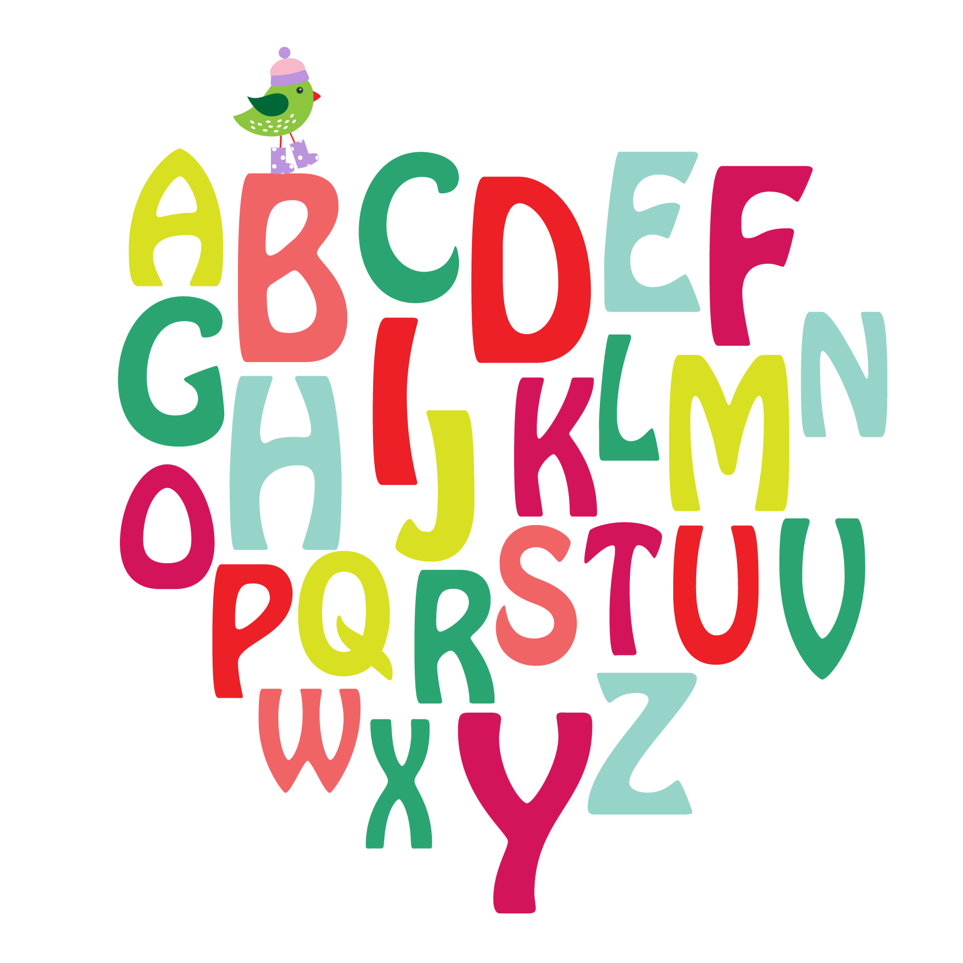 A To Z Alphabet Transparent PNG Image