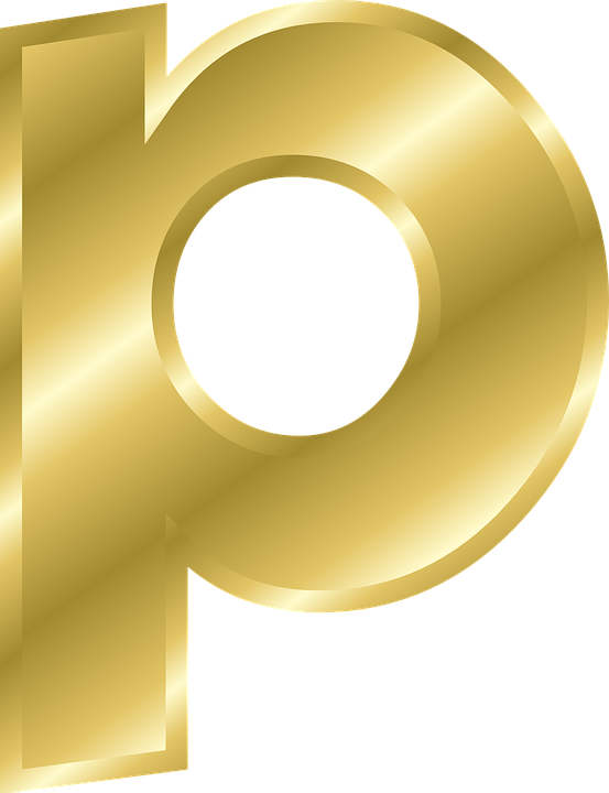 Alphabet Gold Transparent PNG Image
