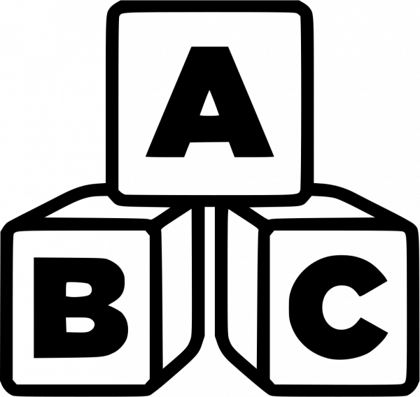 Alphabet Black Transparent PNG Image