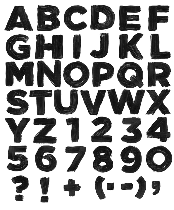 Alphabet Black Transparent PNG Image