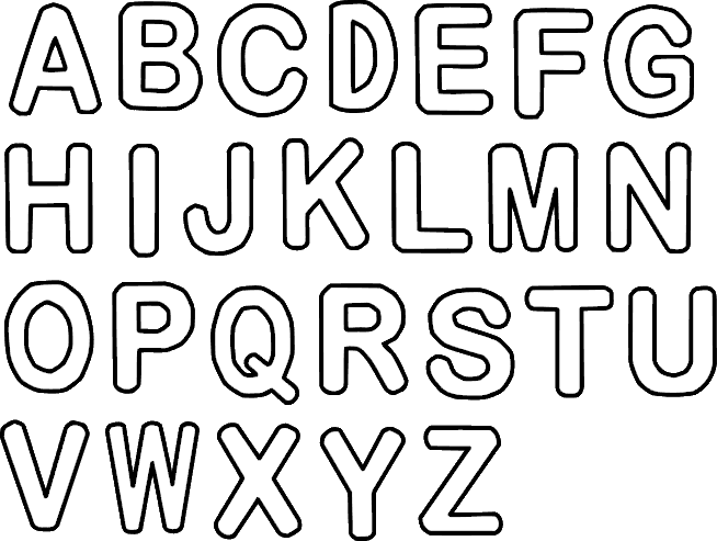 Alphabet Black Transparent PNG Image