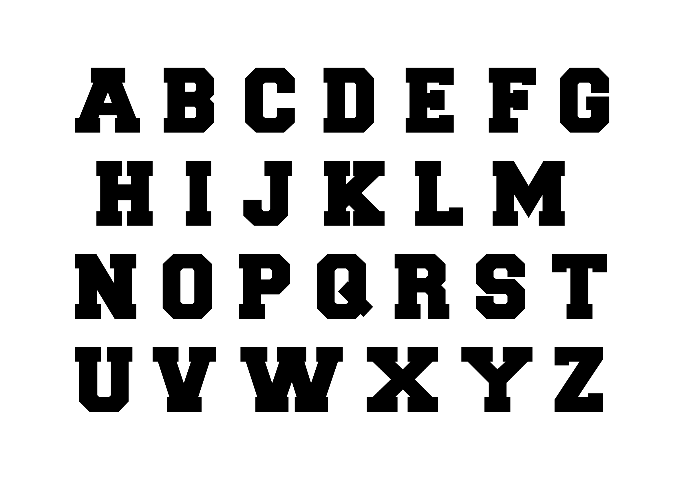 Alphabet Black Transparent PNG Image