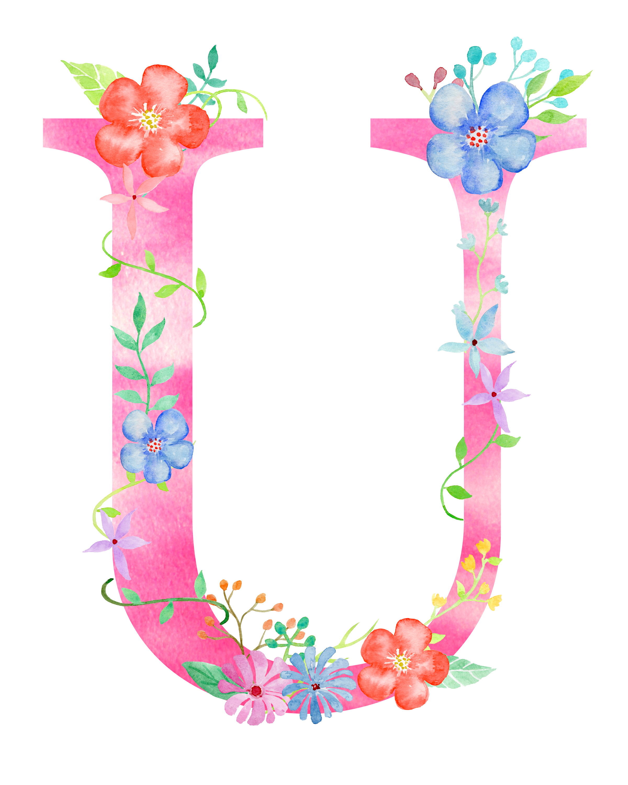 Alphabet Flower Transparent PNG Image