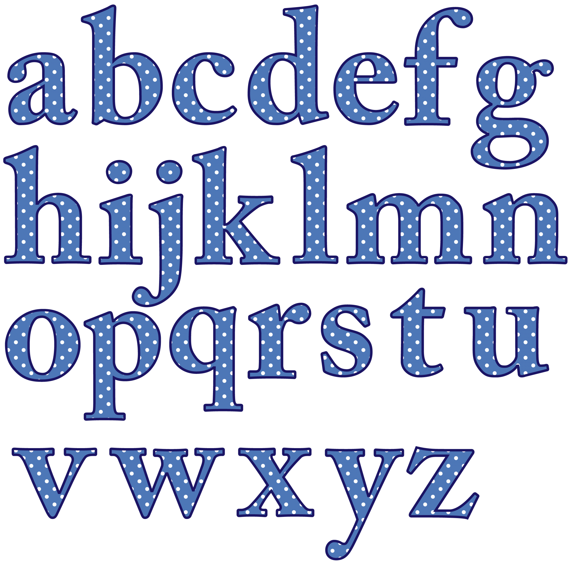 A To Z Alphabet Transparent PNG Image