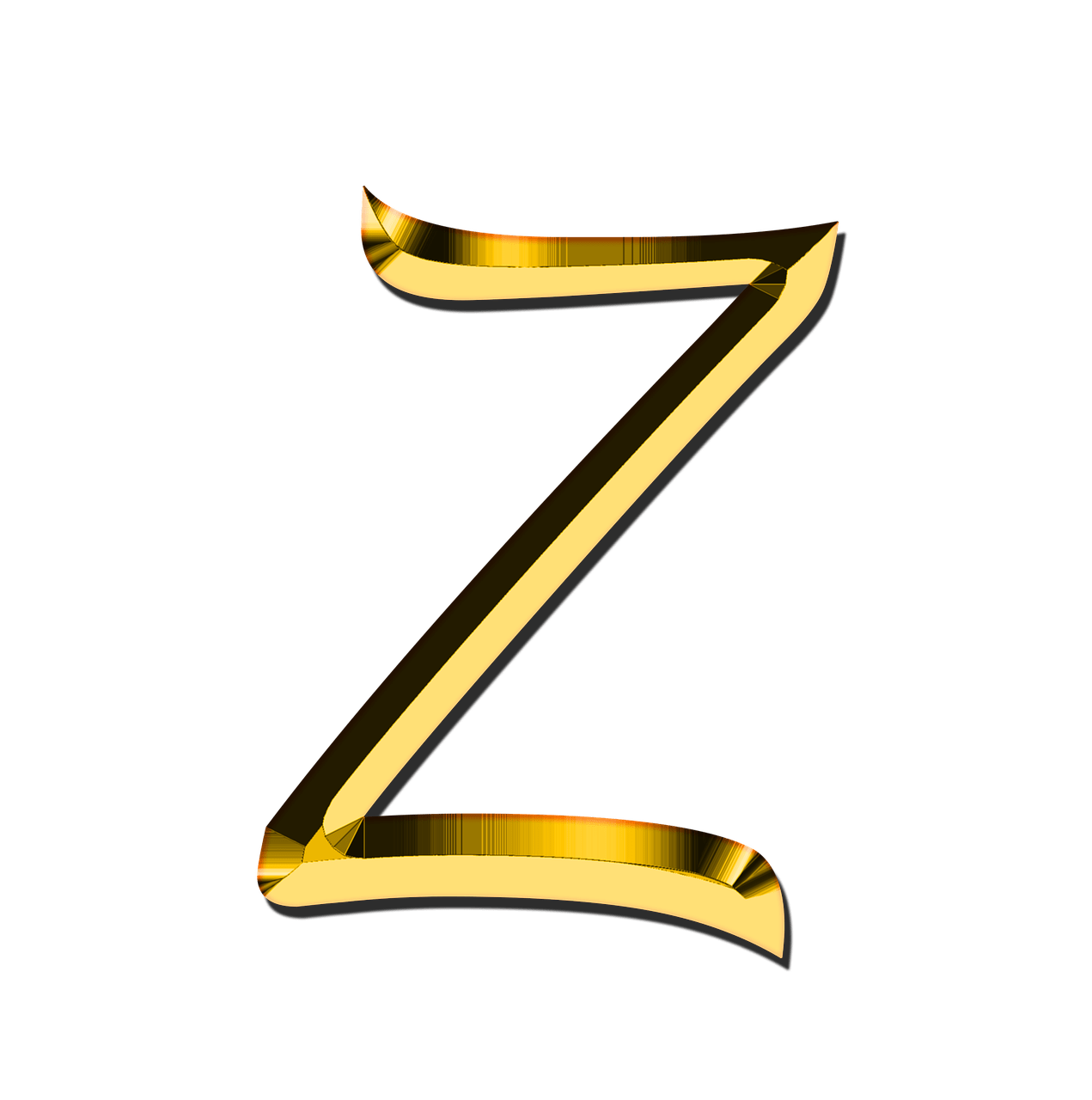 Z Letter Transparent PNG Image