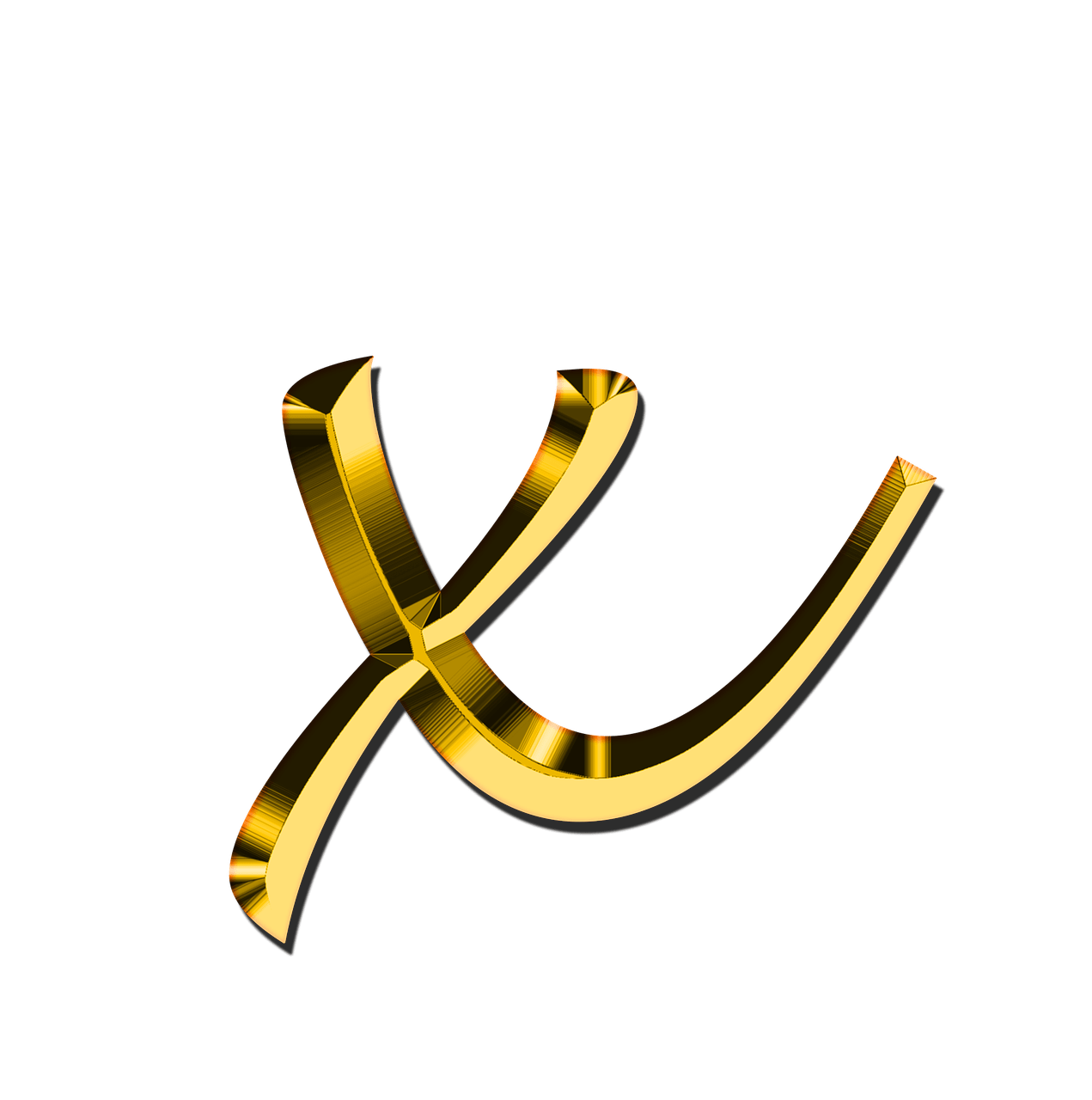 X Letter Transparent PNG Image