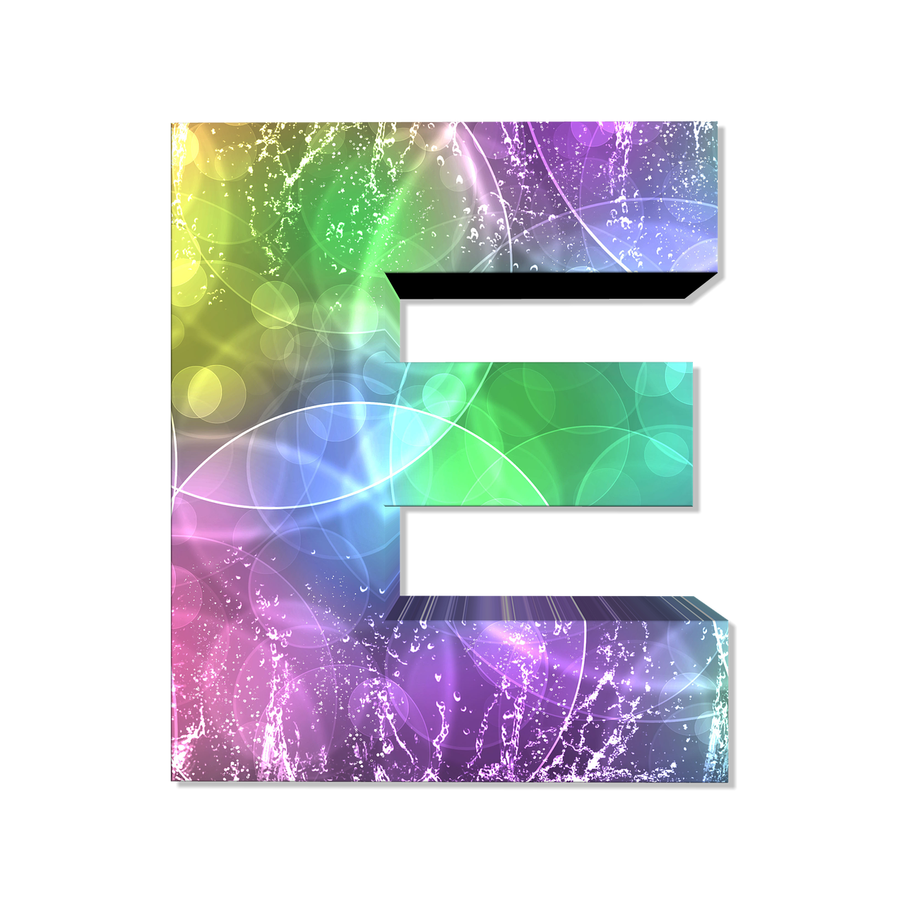 E Letter Transparent PNG Image