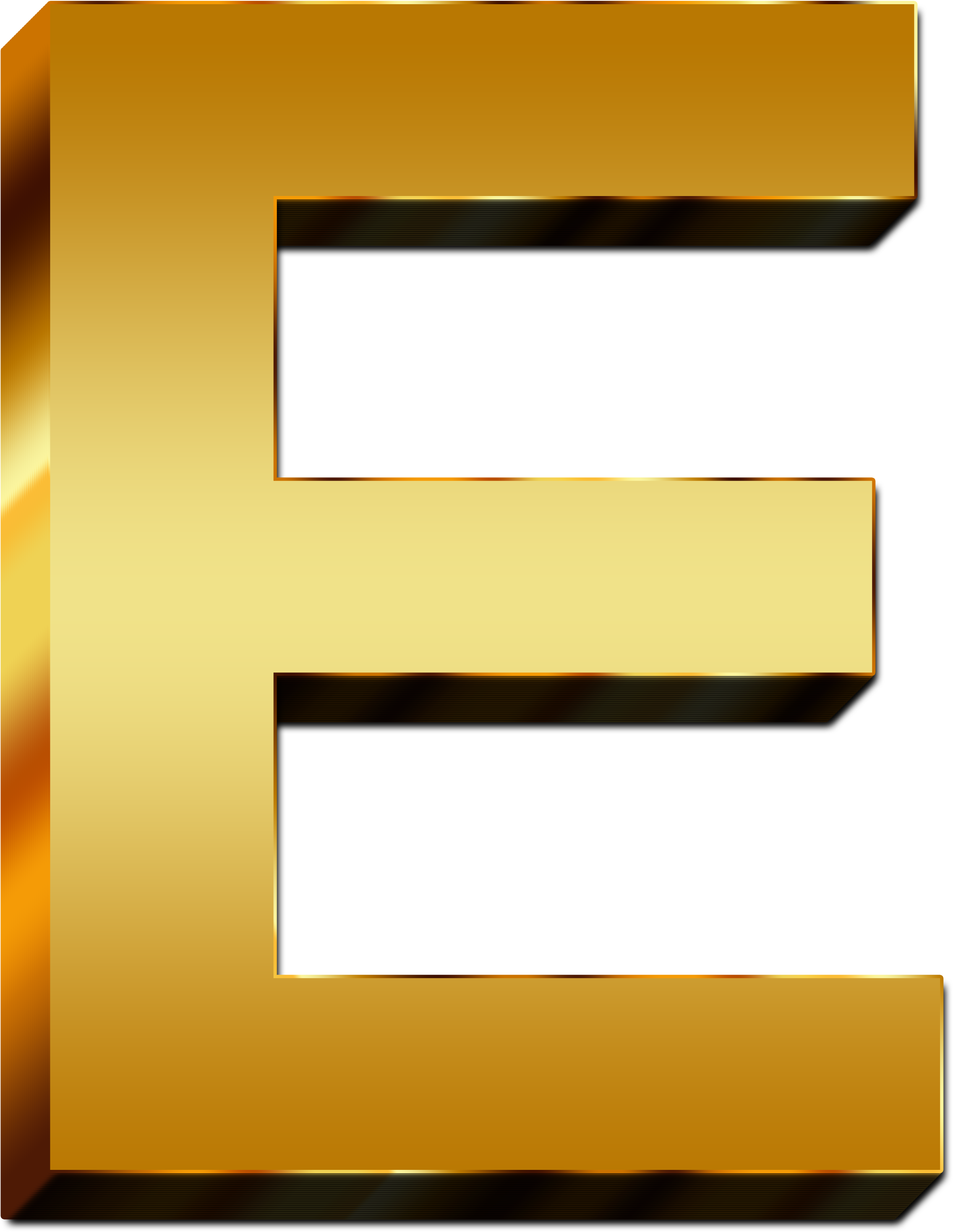 E Letter Transparent PNG Image