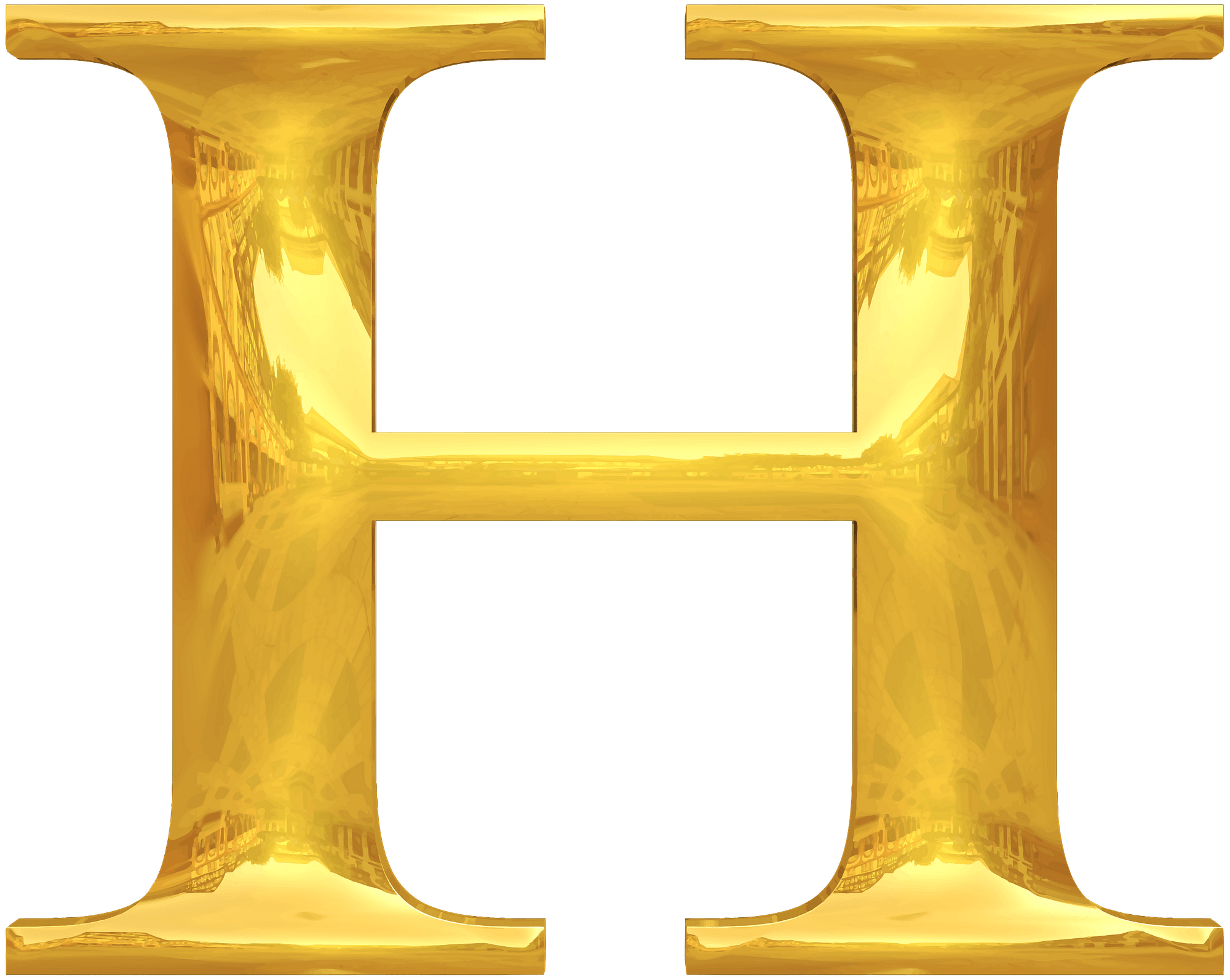 H Letter Transparent PNG Image