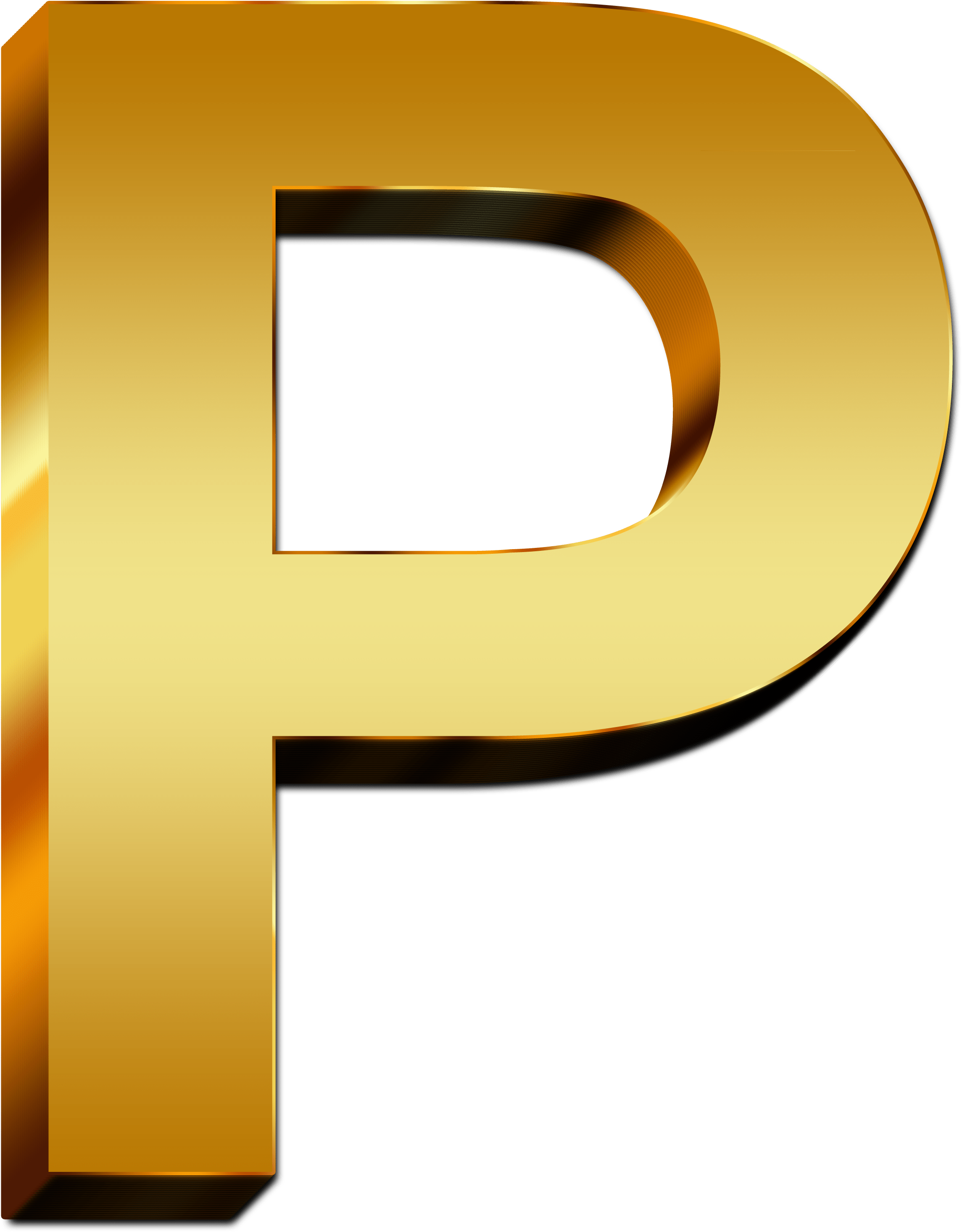 P Letter Transparent PNG Image