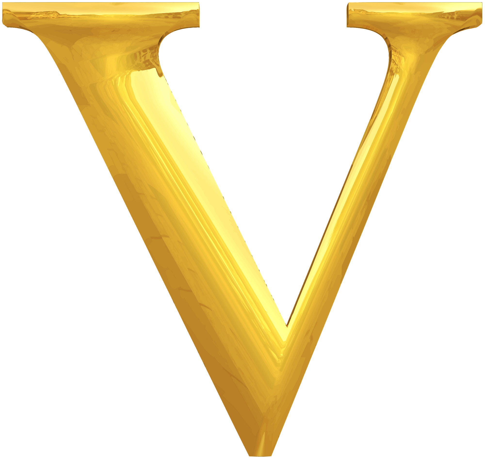 Letter V Transparent PNG Image