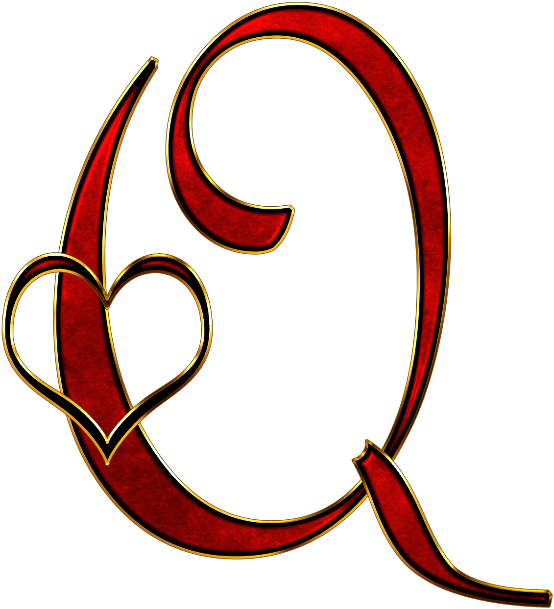 Q Letter Transparent PNG Image