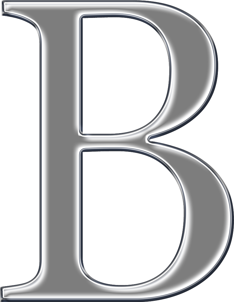 B Letter Transparent PNG Image