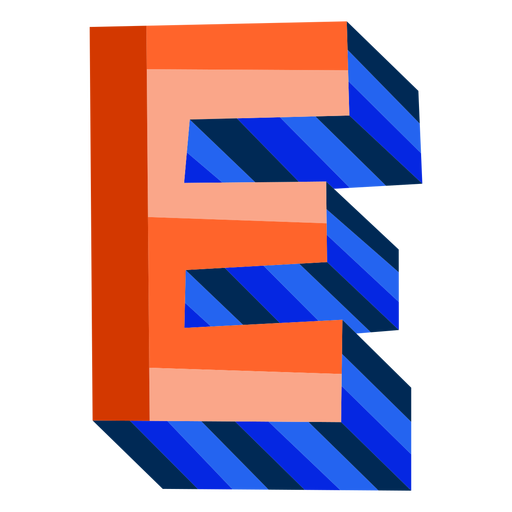 E Letter Transparent PNG Image