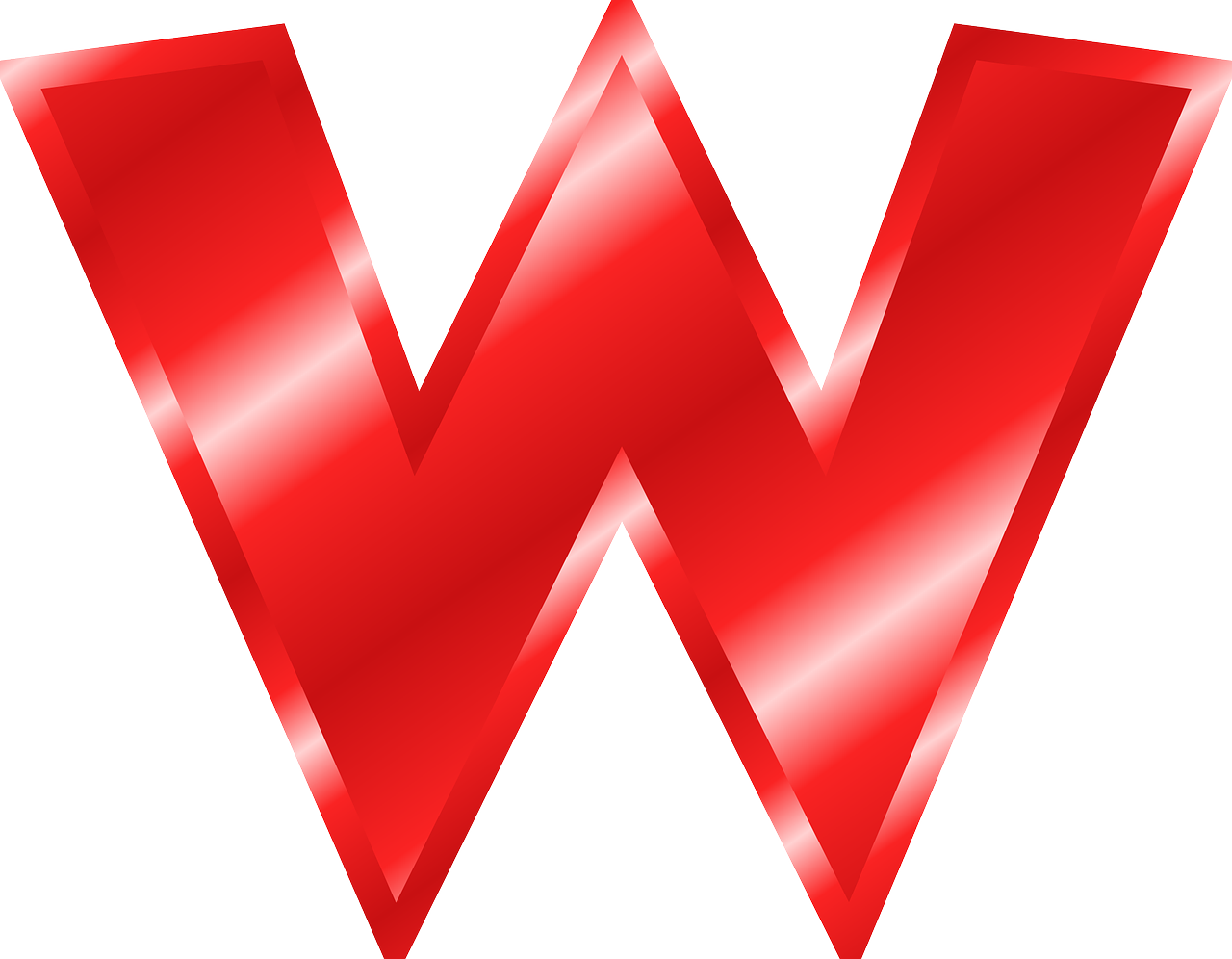 Letter W Transparent PNG Image