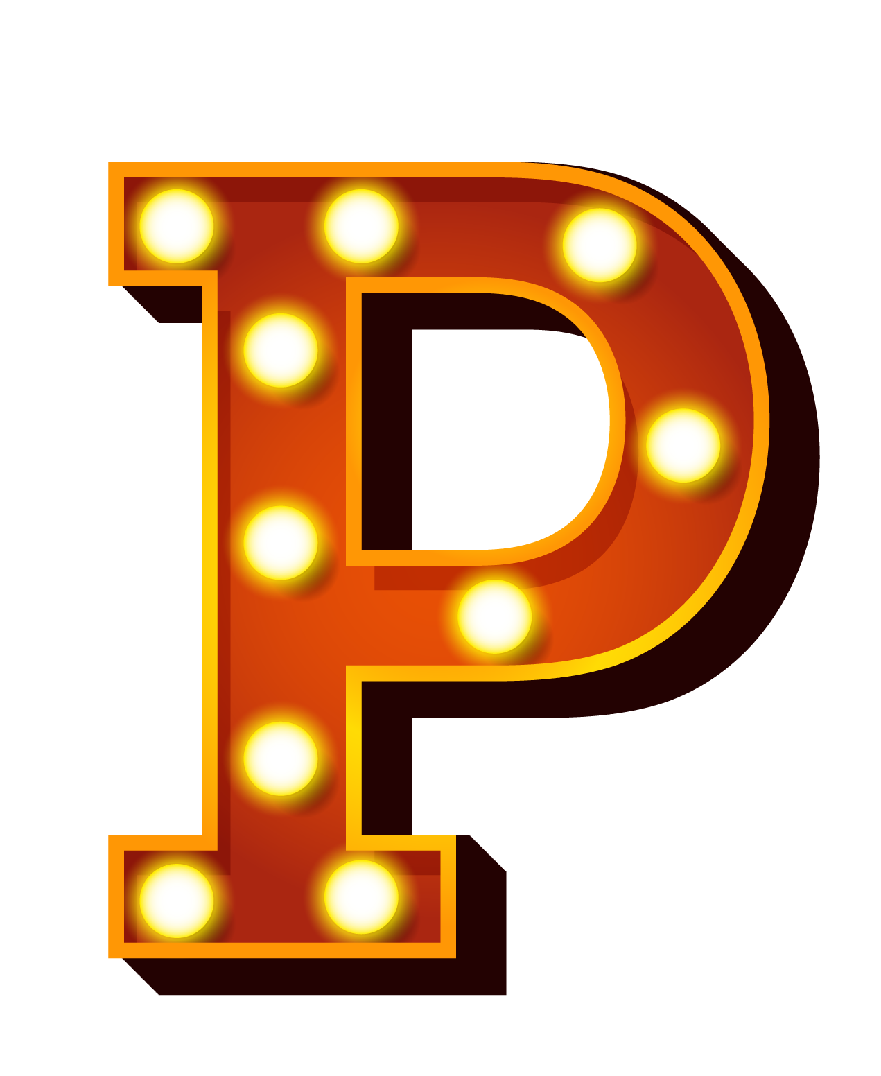P Letter Transparent PNG Image