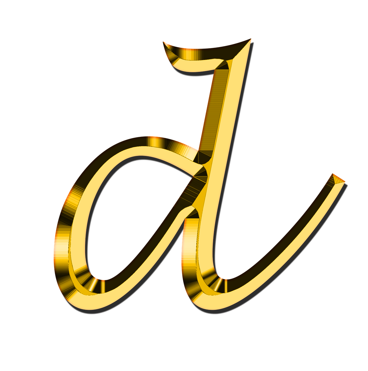 D Letter File Transparent PNG Image