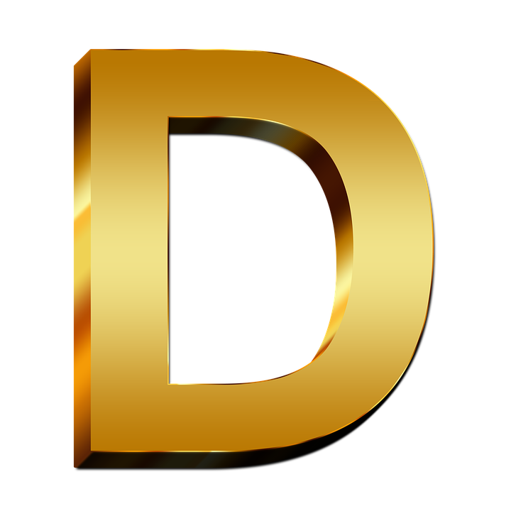 D Letter Transparent PNG Image