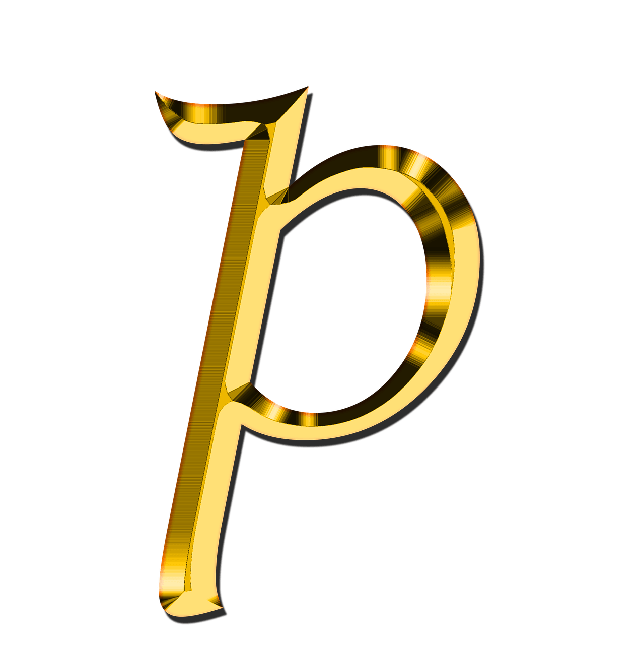P Letter Transparent PNG Image
