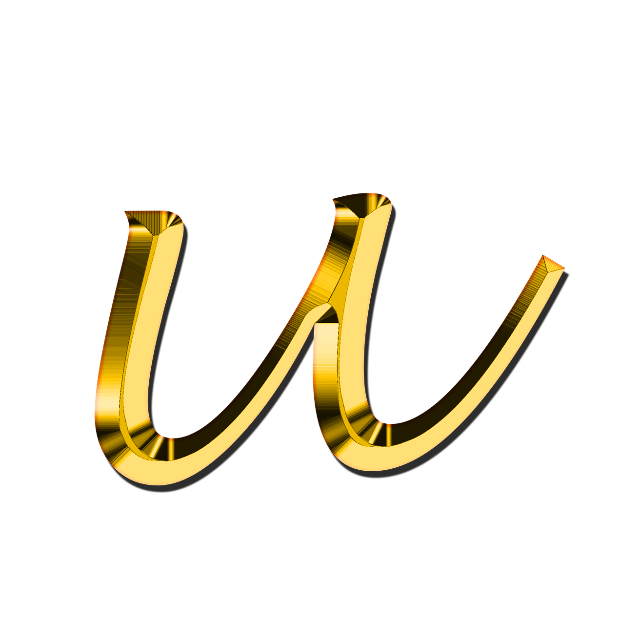 U Letter Transparent PNG Image