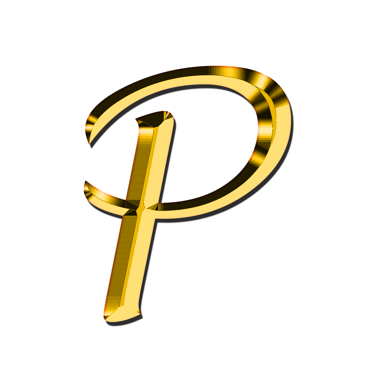 P Letter Transparent PNG Image