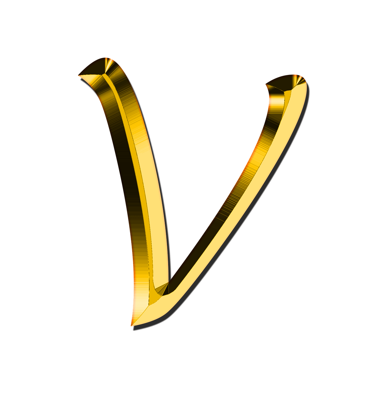 Letter V Transparent PNG Image
