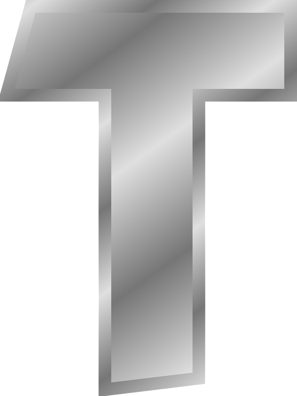 T Letter File Transparent PNG Image