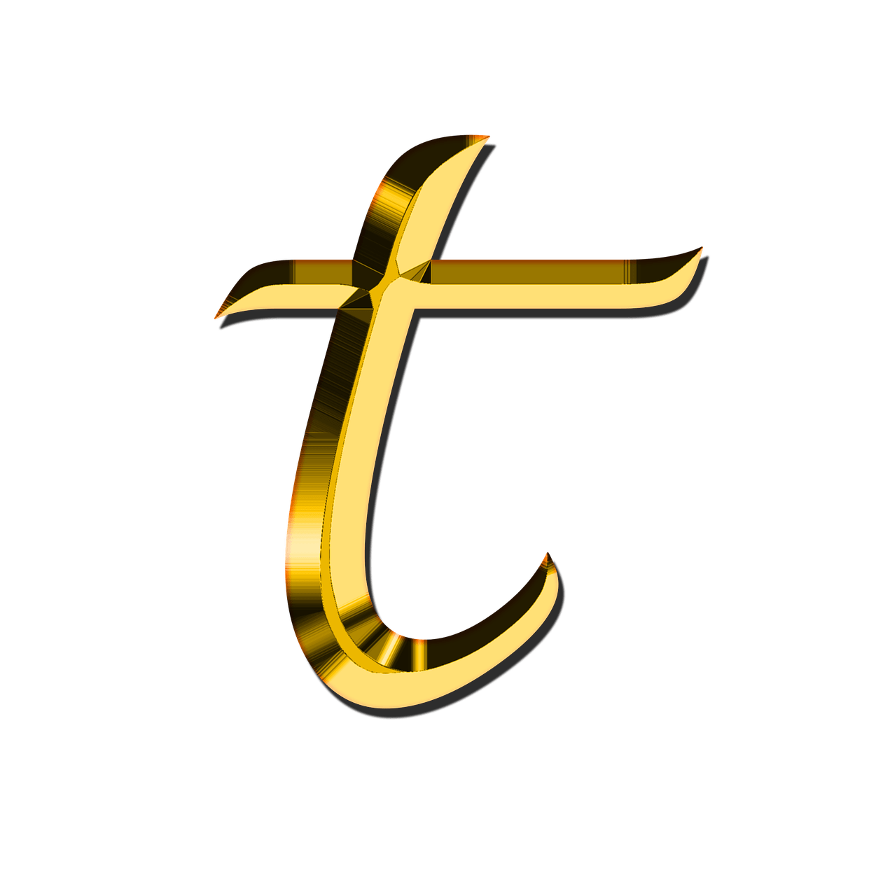 T Letter Transparent PNG Image