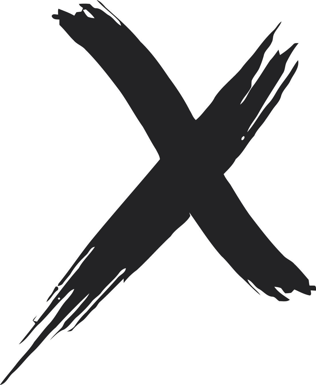X Letter Transparent PNG Image